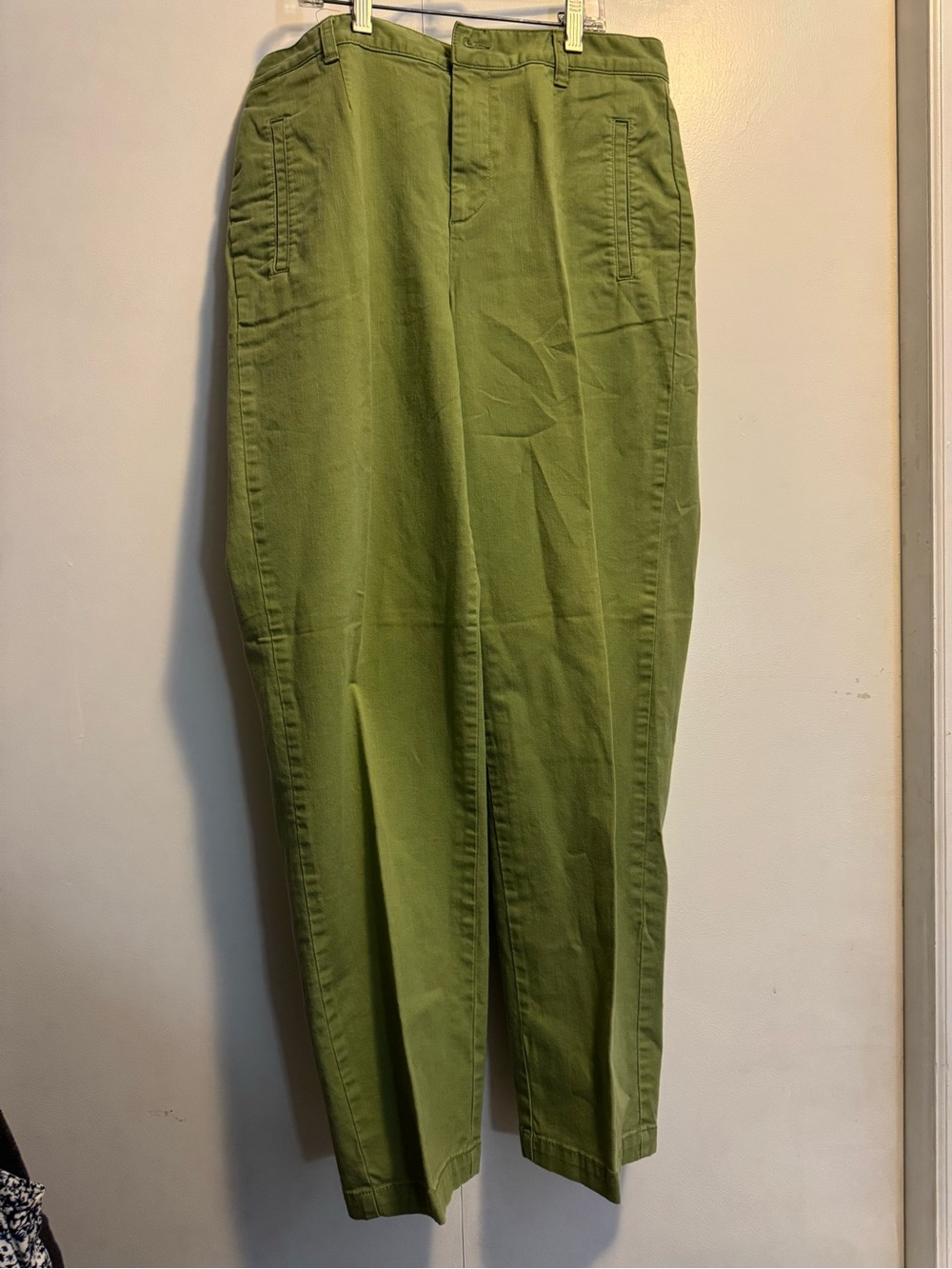 Women’s  Olive Green Casual Chino Pants